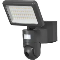 Osram Proiettore LED SMART+ con Wi-Fi, dotato di telecamera HD, luce bianco caldo (3000 K), faretto con sensore di movimento e di luce diurna, 2000 lumen, dimmerabile, grado di protezione IP44