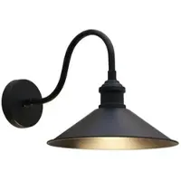 ROYALTECH Applique Christer, nero, larghezza 24 cm, metallo, E27