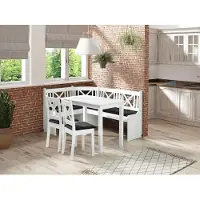 Mirjan 24 Set da pranzo ad angolo SELM 2 - bianco / grigio