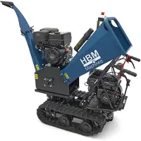 HBM biotrituratore a benzina, cippatore su cingoli, 4 tempi, 15 HP, 420 cm³