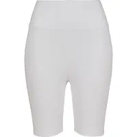 Urban Classics Ladies High Waist Cycle Shorts White Taglia: M | Pantaloncini Sportivi Outlet | Donna | Bianco