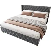 MODFU Poltrona da salotto, Sedie da pranzo (4 pezzi), Sedia in velluto, Sedia da toeletta, Gambe in ferro dorato, Sedie beige