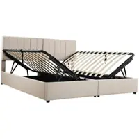 STILVORA Divano letto 140×200 cm, letto matrimoniale imbottito, divano letto con striscia luminosa a LED e presa USB, tessuto in velluto, grigio (con materasso)