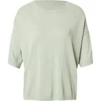 Armedangels Women's S Sl Linen Blend Knit Sweater T-shirt Donna (M, grigio/verde)