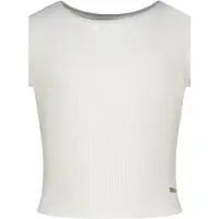 Vingino Basic-crop Rib Tee Real White Taglia: 8 | T-shirt Outlet | Unisex | Bianco