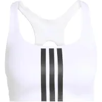 Adidas Women's Optime 3-Stripes MS Bra Reggiseno sportivo Donna (XL, bianco)