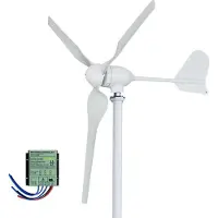 OEM Generatore eolico, funzionamento a bassa rumorosità, facile installazione, 24V, 3 pale, solo turbina eolica, 2000W, Con controller MPPT-a, 2000W-e, 12V-b