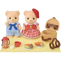 Sylvanian Families Figura Biscuit Bear Sorella E Fratello-delizioso Picnic (5852)