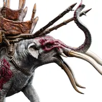 Weta Workshop Il Signore Degli Anelli: Mini Statua Mûmak In Battaglia 17 Cm