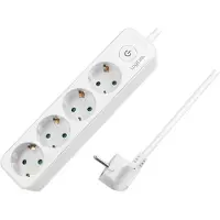 Logilink Presa multipla - corrente alternata 250 V - 3680 Watt - ingresso, alimentazione in ingresso - connessioni in uscita: 4 (4 x CEE 7/3)
