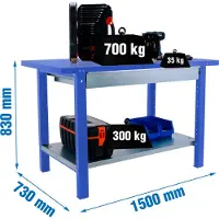 Simonwork (bancos De Trabajo) Banco Da Lavoro Bt6 Pro Box 830x1500x730 Mm