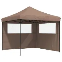 Syfax Tenda Party Marrone 292 x 292 x 315 cm Tessuto Oxford