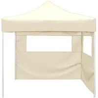 vidaXL Tenda da festa , 291 x 291 x 315 cm, colore crema, tessuto Oxford
