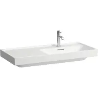 Laufen MEDA lavabo, encastrable, tablette à gauche, 1000x460mm, 1 trou pour robinet, avec trop-plein, H8171177571041, H8171177571041