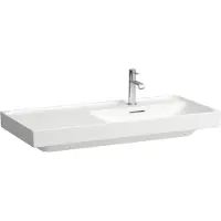 Laufen MEDA lavabo, encastrable, tablette à gauche, 1000x460mm, 3 trous pour robinet, sans trop-plein, H8171174001581, H8171174001581