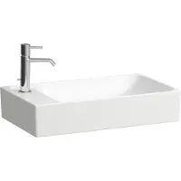 Laufen MEDA vasque, 600x350mm, 1 trou pour robinetterie à gauche, sans trop-plein, H8121134001131, H8121134001131