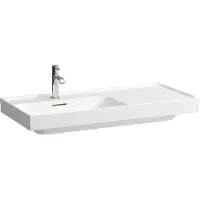 Laufen MEDA lavabo, encastrable, tablette à droite, 1000x460mm, 1 trou pour robinet, avec trop-plein, H8171180001041, H8171180001041