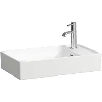 Laufen MEDA vasque, 600x350mm, 1 trou de robinetterie à droite, avec trop-plein, H8121134001061, H8121134001061