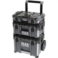 Flex Transportkofferset STACK PACK Standard (aus Schlagfestem Kunststoff) 531461
