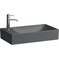 Laufen MEDA vasque, 600x350mm, 1 trou de robinetterie à gauche, avec trop-plein, H8121137581051, H8121137581051
