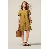 Oltre Shirtdress With Ruffle Green Taglia: 38 | Abiti in T-Shirt Outlet | Donna | Verde