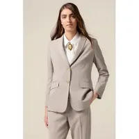 Oltre Fluid Viscose Blend Blazer Beige Taglia: 46 | Blazers Outlet | Donna | Marrone