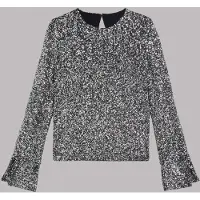 Mikuta The Dark Sequin Blouse Taglia: M | Maglie a manica lunga Outlet | Donna