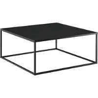 En.casa Tavolino 'Lebus' in metallo 38 x 85 x 85 cm nero