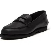 Timberland per donna. TB0A5MXNW021 Mocassini classici Boat in pelle nera (39 W), Nero, Basso, Nessuno, Casual, Classico