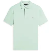 Tommy Hilfiger Liquid Cotton Regular Crushed Mint Taglia: S | Polo Outlet | Uomo | Ciano