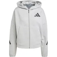 Adidas Giacca di felpa sportiva 'Z.N.E' grigio chiaro / nero