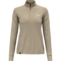 Salewa Women's Puez Waffle Hybrid PL Jacket Giacca in pile Donna (38, beige/marrone)