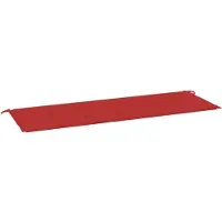 Syfax Cuscino per Panca Rosso 150x50x3 cm in Tessuto Oxford