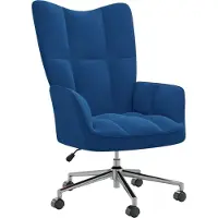 Syfax Sedia Relax Blu in Velluto