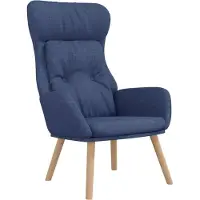 Syfax Poltrona Rilassante Blu in Tessuto