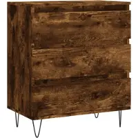 Syfax Credenza Rovere Fumo 60x35x70 cm in Legno Multistrato