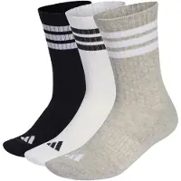 Adidas 3-Stripes Essential Concept Crew 3-Pack Calze casual Uomo (34-36, grigio)