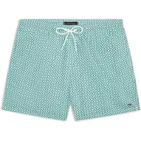 Tommy Hilfiger Medium Drawstring Print Swim Trunk Mini H Geo Artic Aqua Taglia: S | Pantaloncini da bagno Outlet | Uomo | Ciano