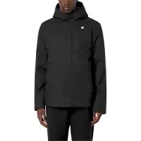 K-way - Giacca in twill impermeabile e antivento - Jacko Twill Marmotta Black P Blue A per Uomo - Taglia S - Nero