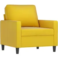 Syfax Poltrona Giallo 60 cm Velluto