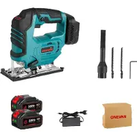OEM Seghetto alternativo a batteria senza spazzole, 3500 giri/min, potenza 1000 W, 2 batterie spina UE