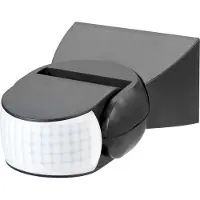 Macleans Rilevatore di movimento PIR a infrarossi IP65 grigio portata 12m MCE201 GR
