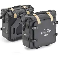 Givi Borse laterali CANYON Monokey 25L impermeabili marrone
