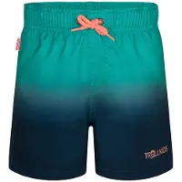 TROLLKIDS Kid's Haukland Shorts Pantaloncini Bambini (104, turchese/blu)