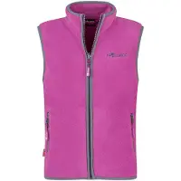 TROLLKIDS Kid's Arendal Vest Gilet in pile Bambini (110, fuchsia)