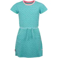 TROLLKIDS Girl's Noresund Dress Abito Bambini (98, turchese)