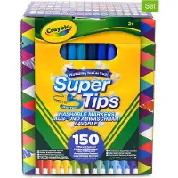 Crayola Pennarelli Lavabili Super Punta 18x14.8x13.5 Cm 150 Unità