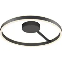 SLV plafoniera LED One, Ø 60 cm, nero, metallo, CCT