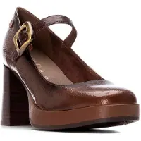Carmela per donna. 16253501-TAUPE Scarpe 162535 marrone (38), 5 a 8cm, Fibbia, Casual, Classico, Pelle verniciata