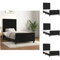 vidaXL Giroletto con testata nera 80x200 cm in velluto - Letti & reti